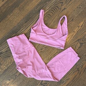 Lululemon Align Ribbed Tank & Leggings Set 25" Velvet Dust NWOT